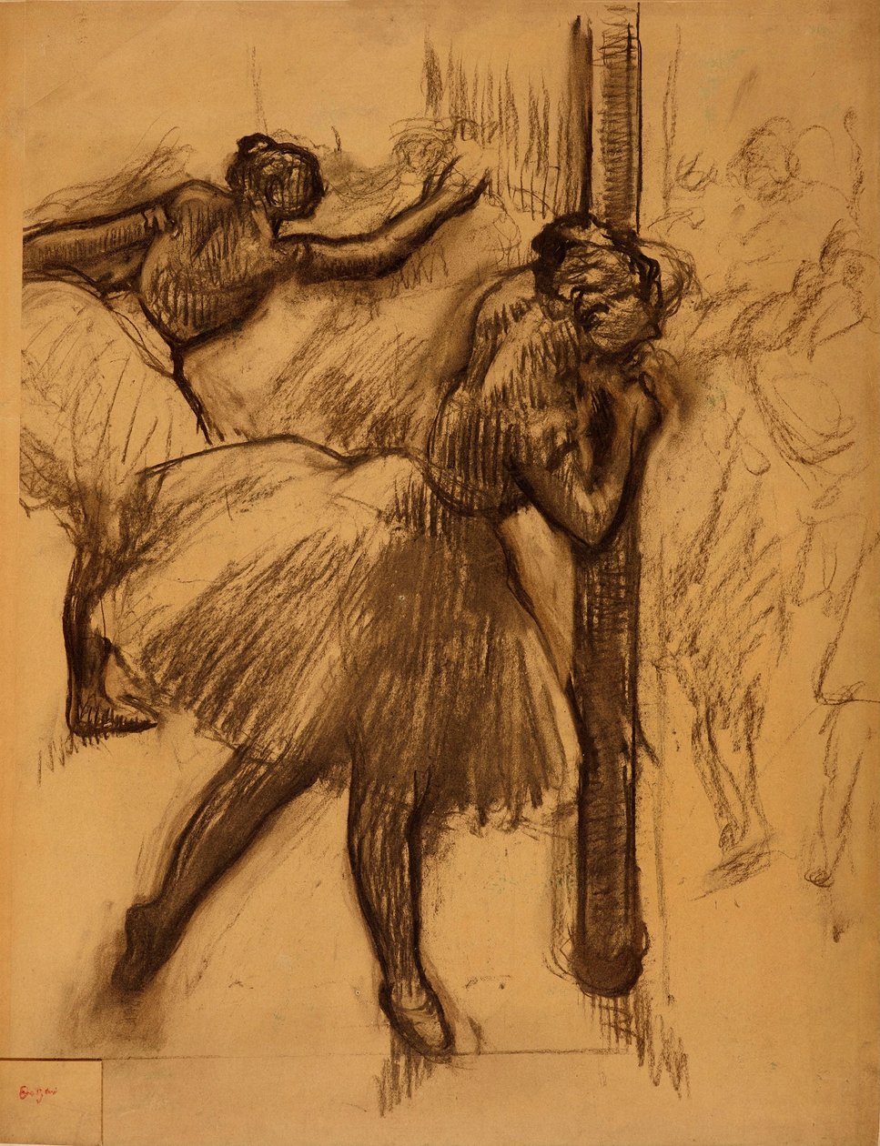 French: Danseuse, appuyée à une colonne - Edgar Degas