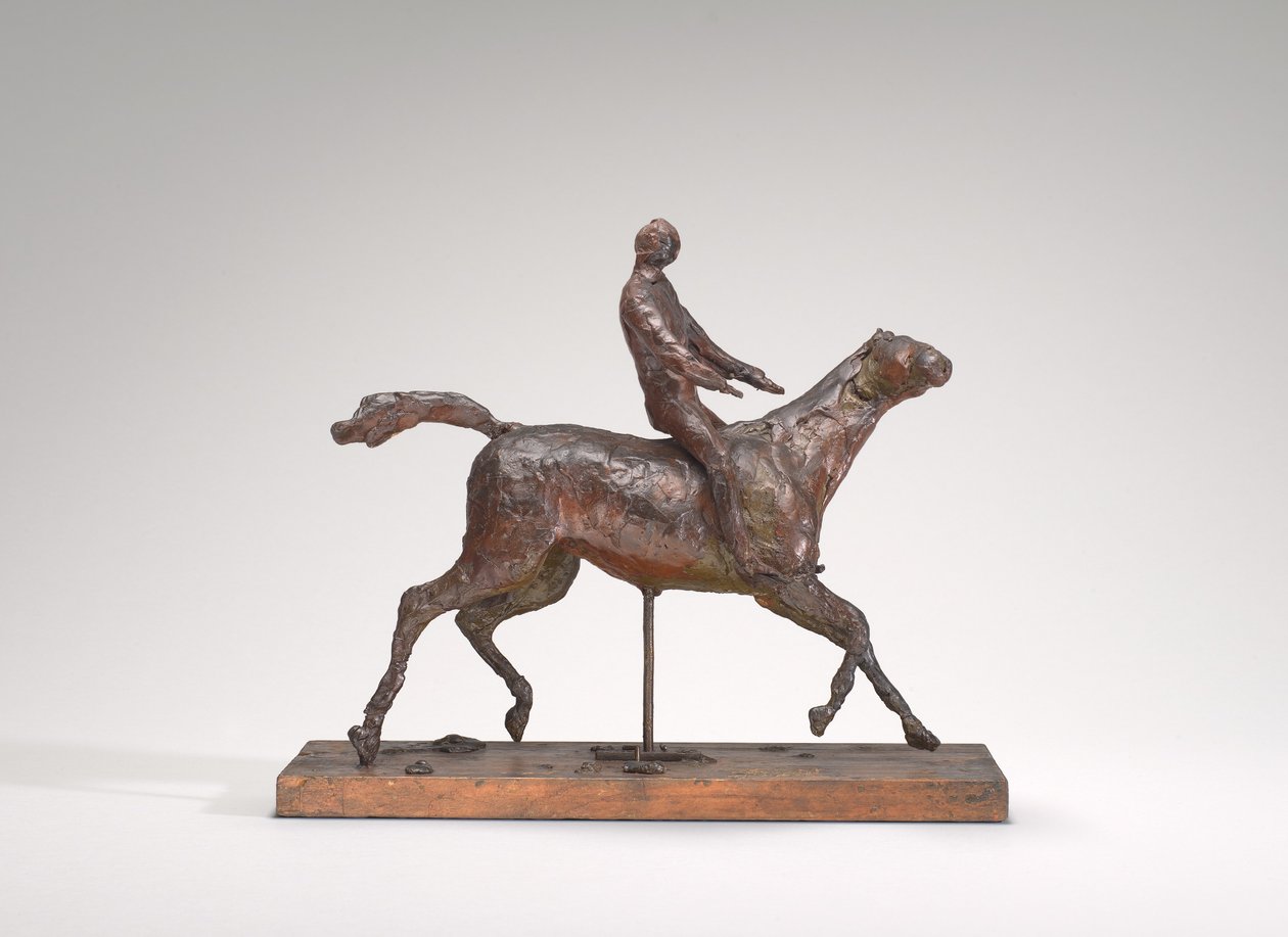 Cheval au galop, tournant la tête à droite, les pieds ne touchant pas le sol, milieu des années 1870 - Edgar Degas