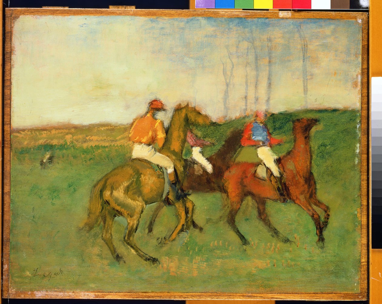 Jockeys et chevaux de course, vers 1890-95 - Edgar Degas