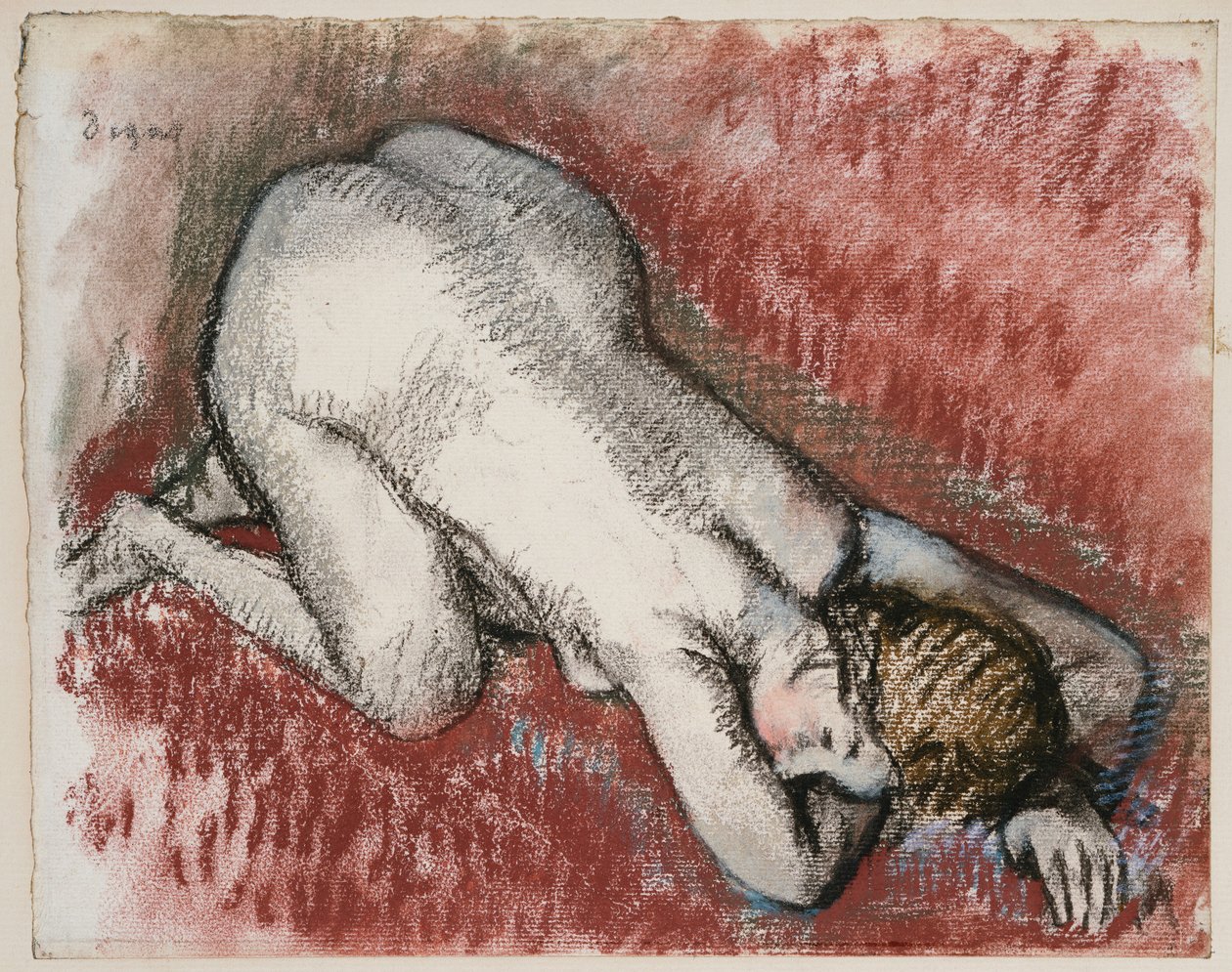 Femme nue agenouillée, vers 1889-95 - Edgar Degas