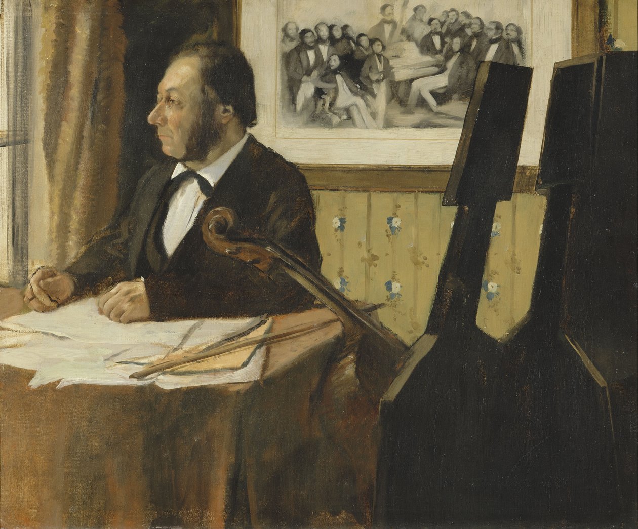Le Violoncelliste Pilet - Edgar Degas