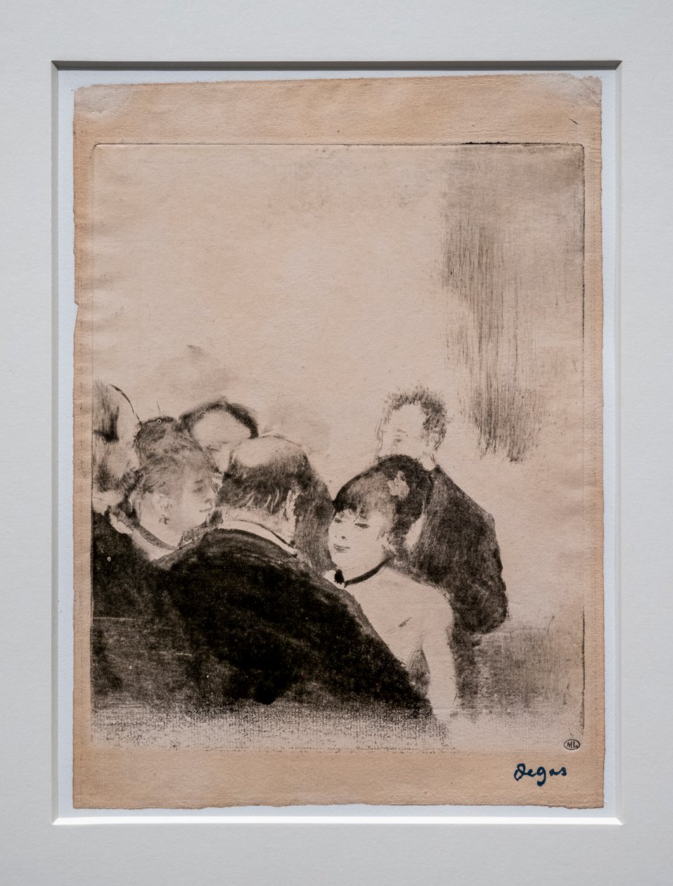 Petit Cardinal parlant à leurs admirateurs. Vers 1876-1877 - Edgar Degas