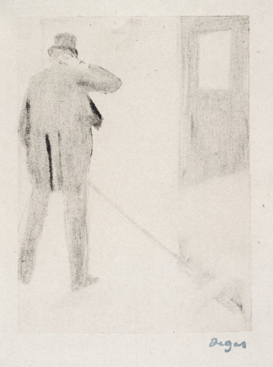 Ludovic Halévy dans les coulisses, vers 1880-83 - Edgar Degas
