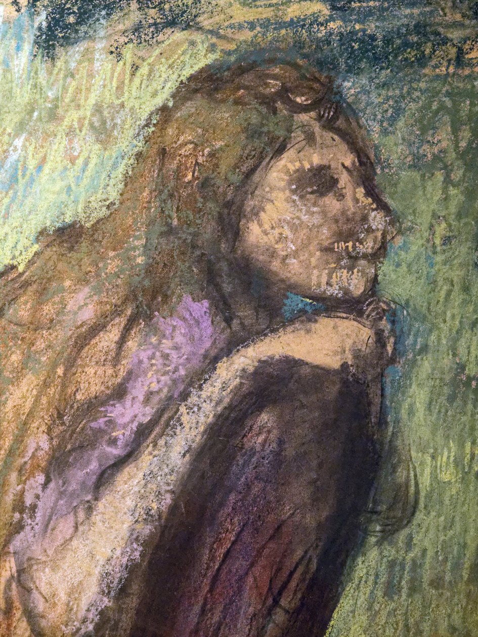 Madame Alexis Rouart et ses enfants (détail) (ca. 1905). Edgar Degas (1834-1917). Pastel et fusain sur papier calque collé en plein sur carton. Musée des Beaux-Arts de la Ville de Paris, Petite Palais. - Edgar Degas