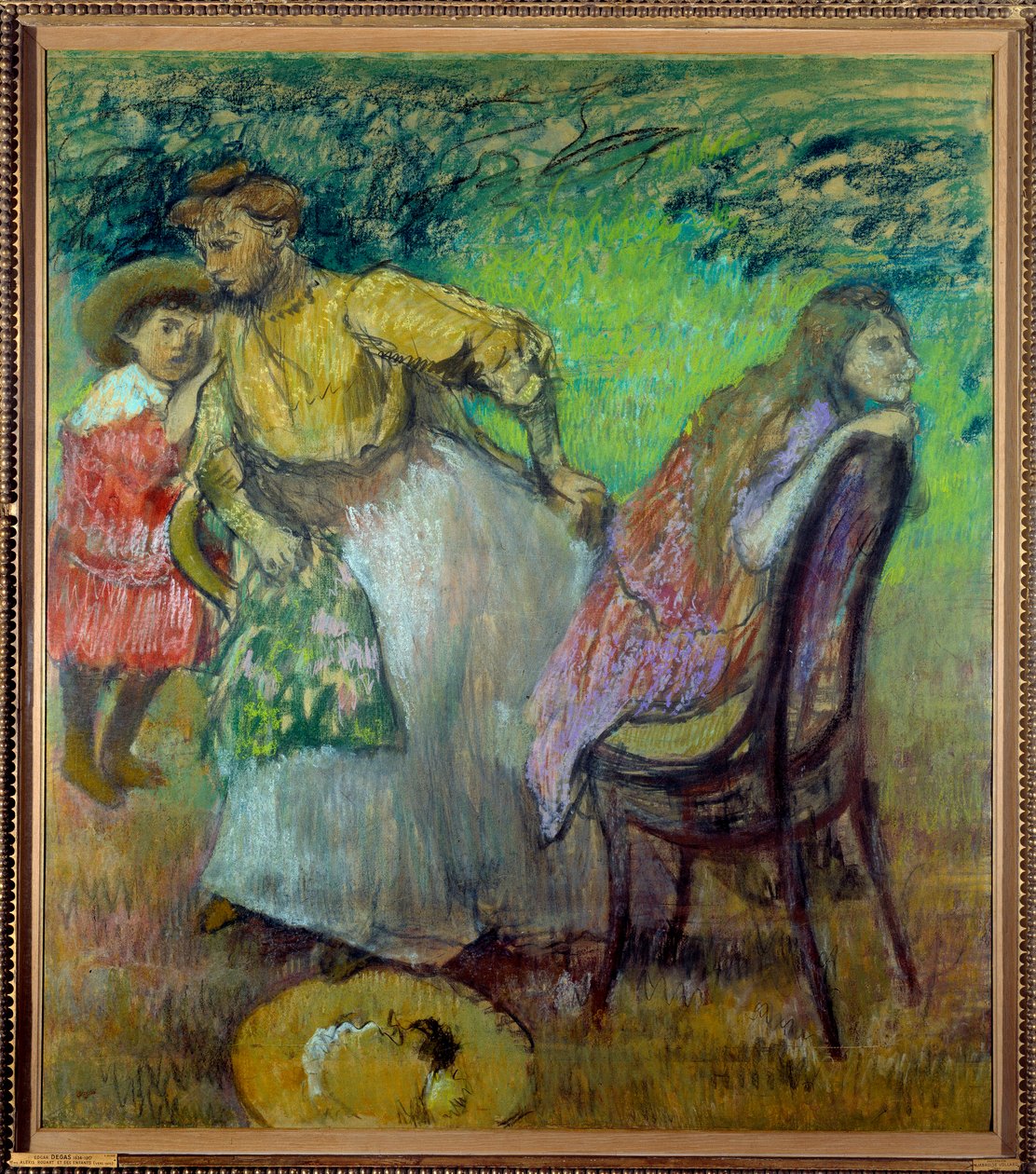Madame Alexis Rouart et ses enfants. Peinture par Edgar Degas (1834-1917) - Edgar Degas