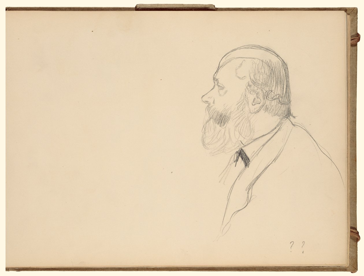 Homme de profil - Edgar Degas