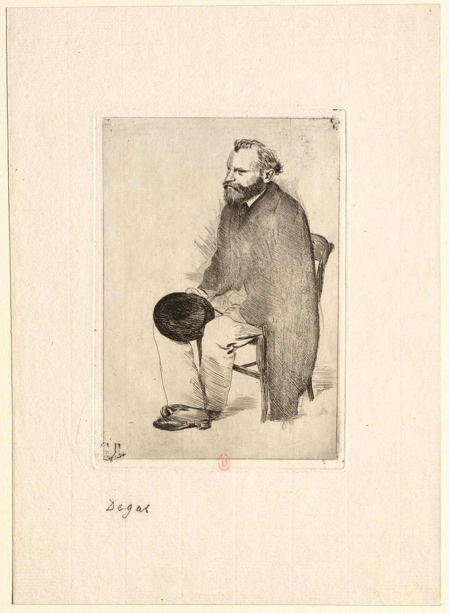[Manet assis de 3/4 à gauche] - Edgar Degas