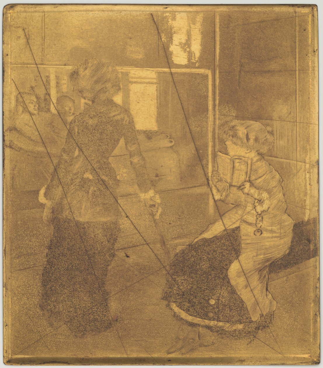 Mary Cassatt im Louvre: Die etruskische Galerie - Edgar Degas