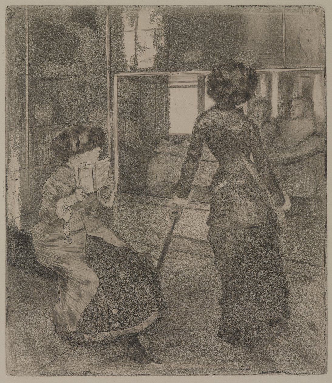Mary Cassatt au Louvre : La Galerie étrusque - Edgar Degas