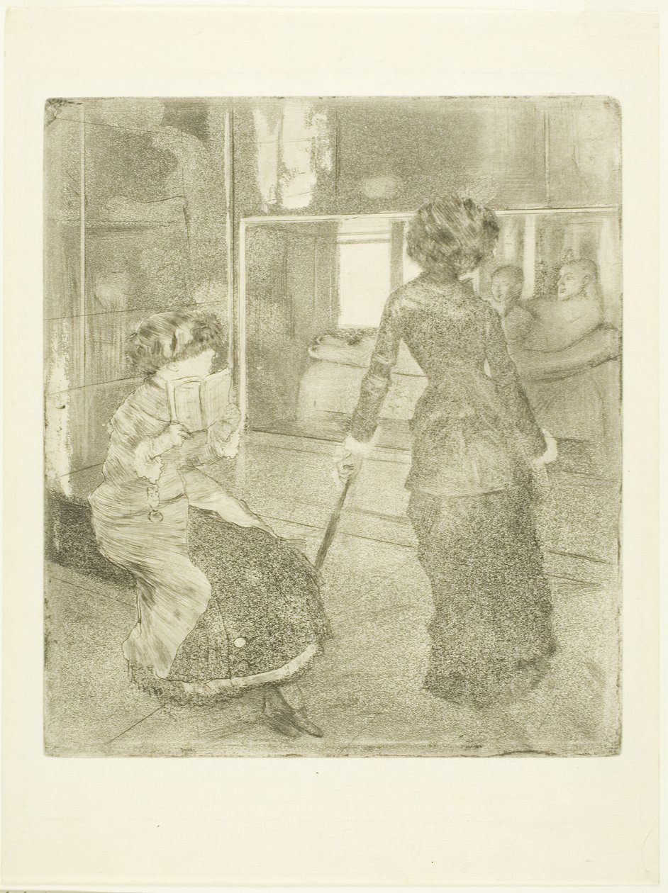 Mary Cassatt au Louvre : La Galerie étrusque, 1879?-80 - Edgar Degas