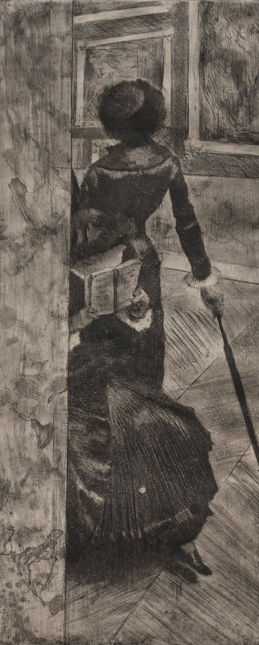 Mary Cassatt au Louvre : La Galerie des Peintures, 1879-1880 - Edgar Degas