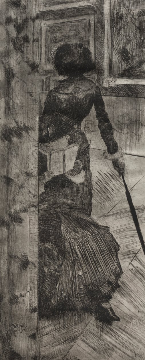 Mary Cassatt au Louvre : La Galerie des Peintures, 1879-1880 - Edgar Degas