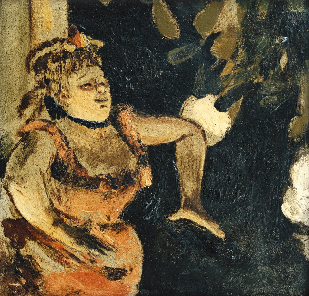 Mlle Becat aux Ambassadeurs, c. 1875-1877 - Edgar Degas