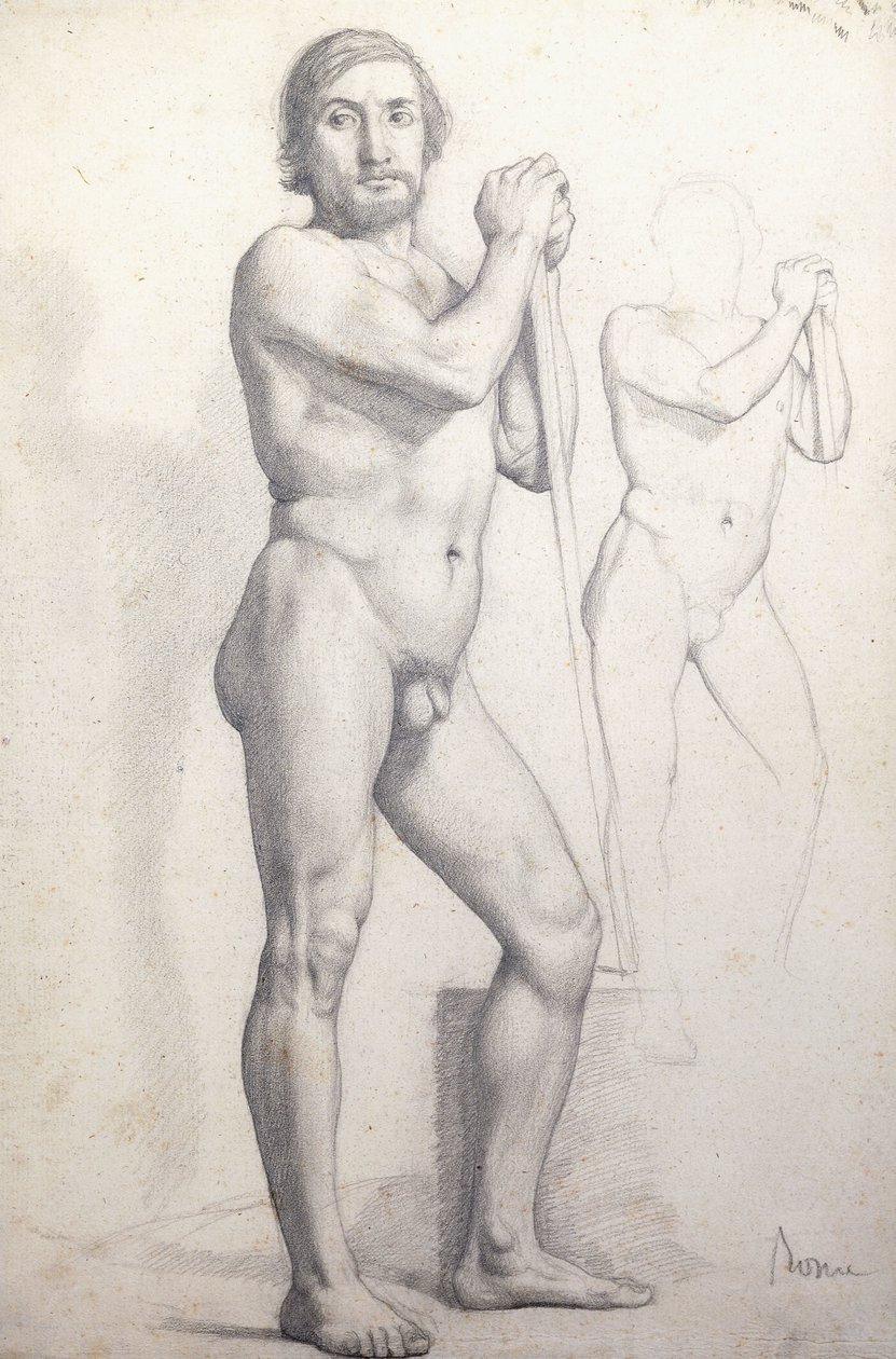 Homme nu debout - Edgar Degas