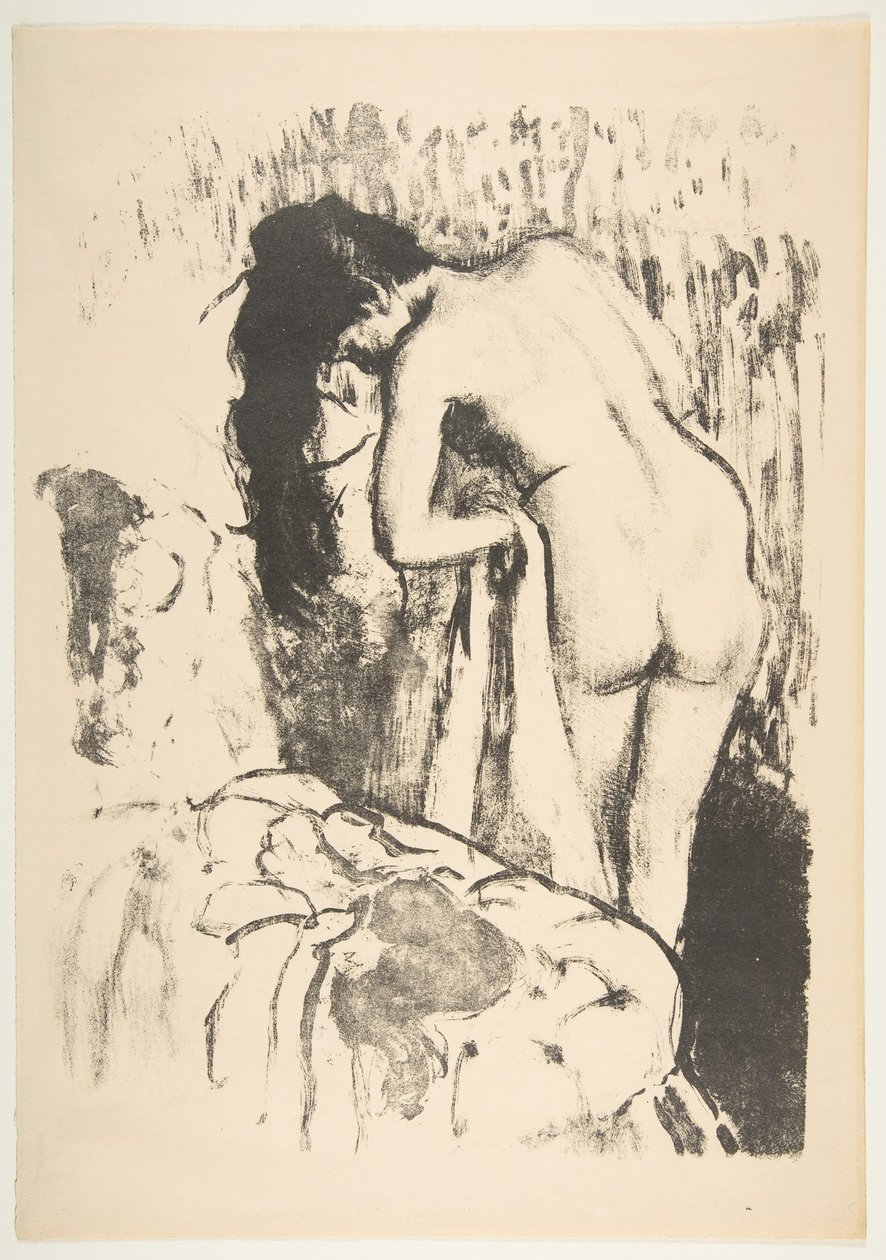 Femme nue debout, se séchant - Edgar Degas