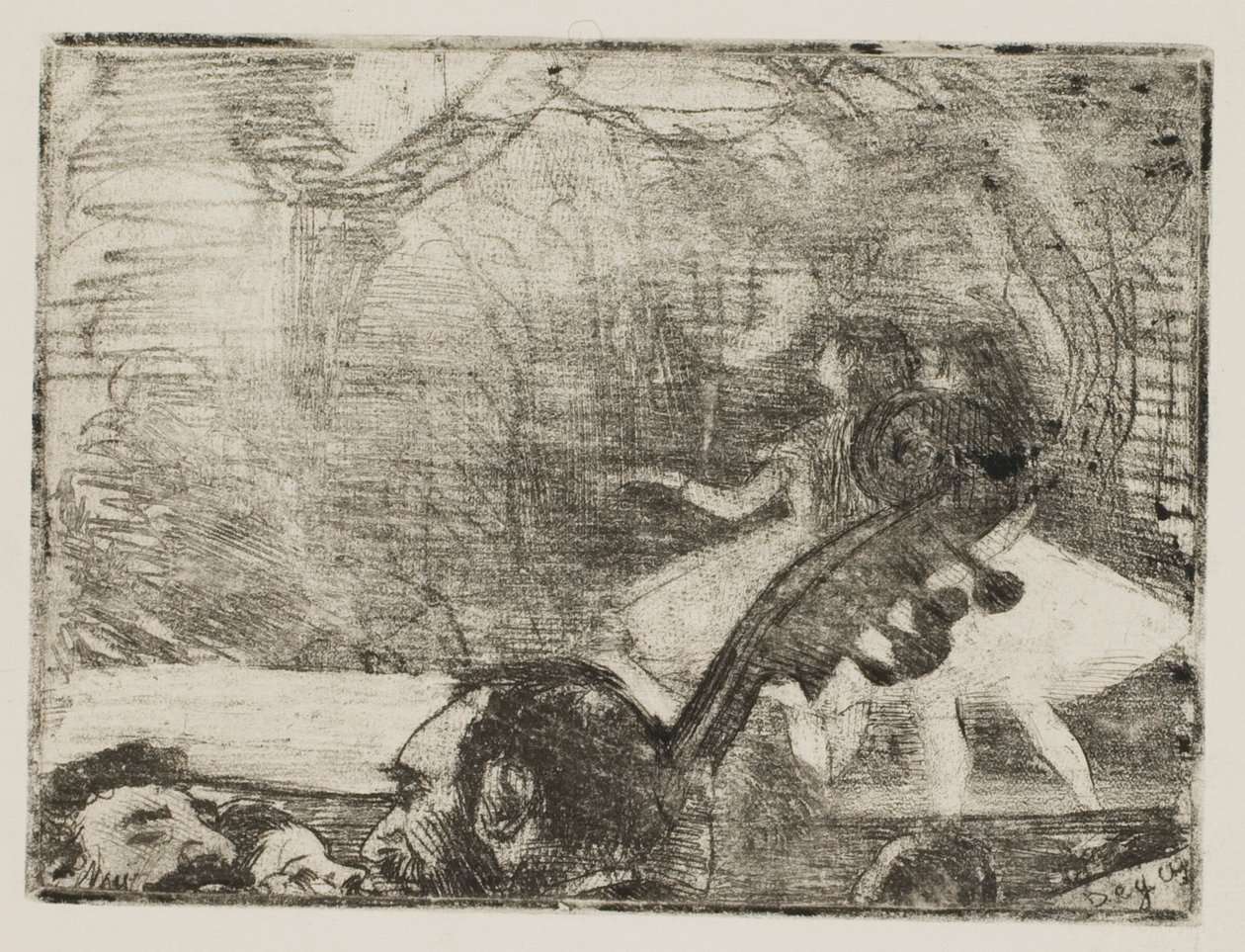 On Stage I - Edgar Degas