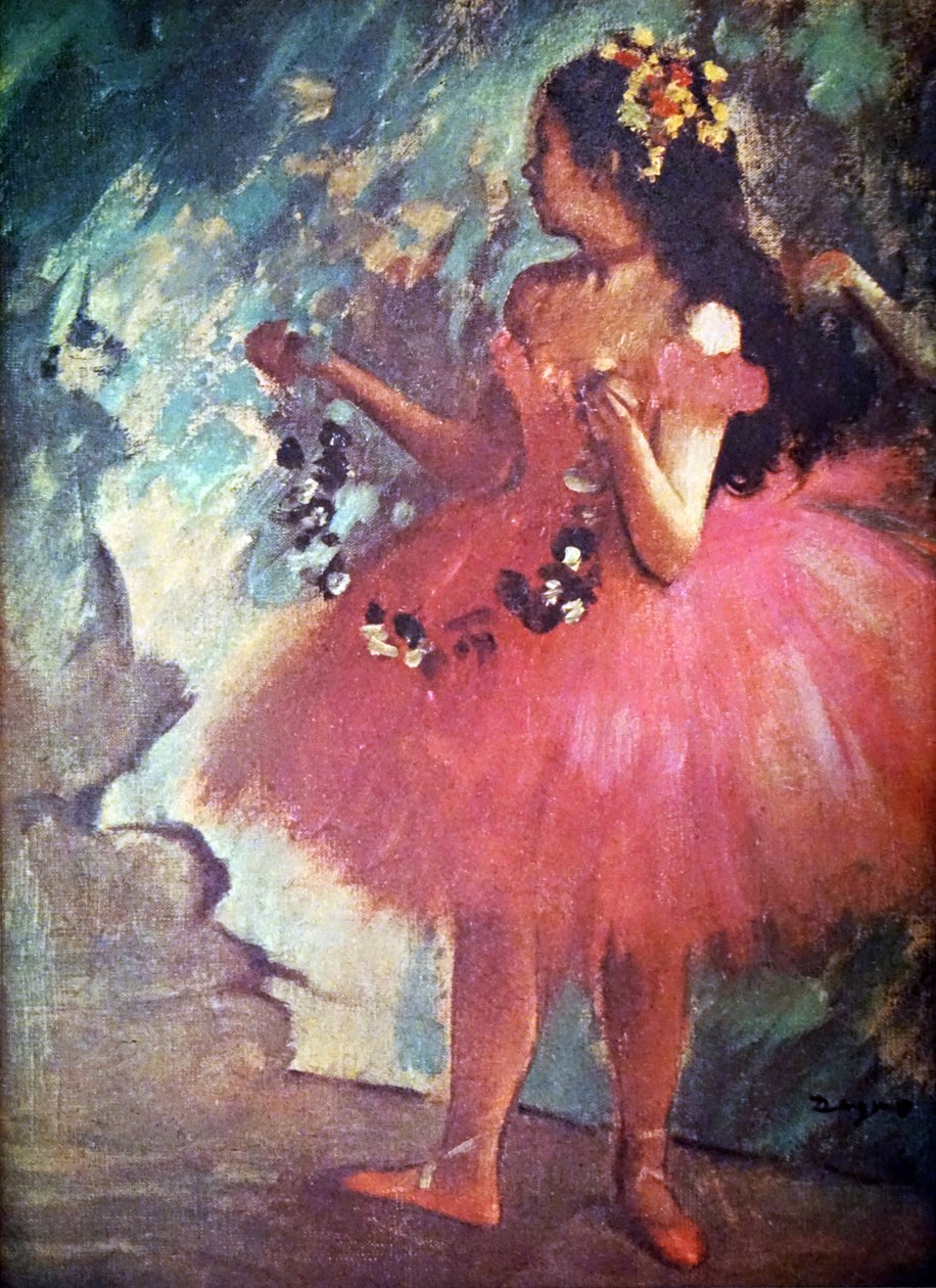 Danseuse en robe rose par Edgar Degas - Edgar Degas