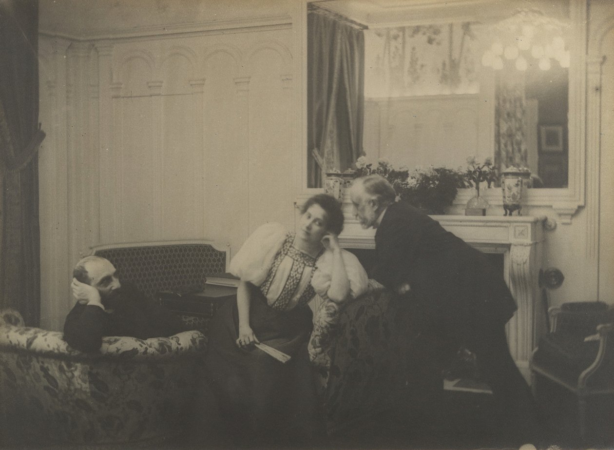 Paul Poujaud, Mme. Arthur Fontaine, et Degas, 1895 - Edgar Degas