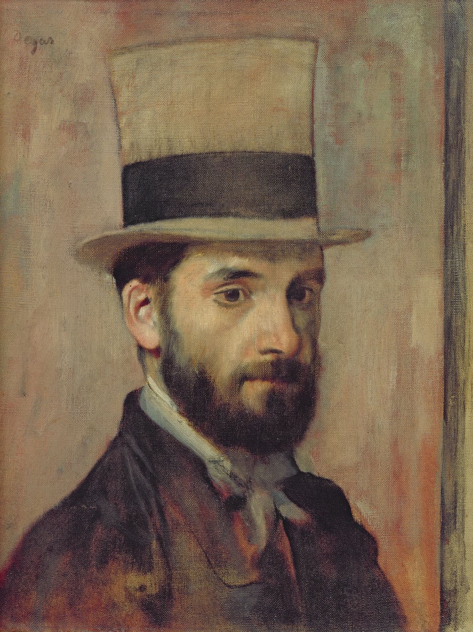 Portrait de Léon Bonnat (1833-1922) c.1863 - Edgar Degas