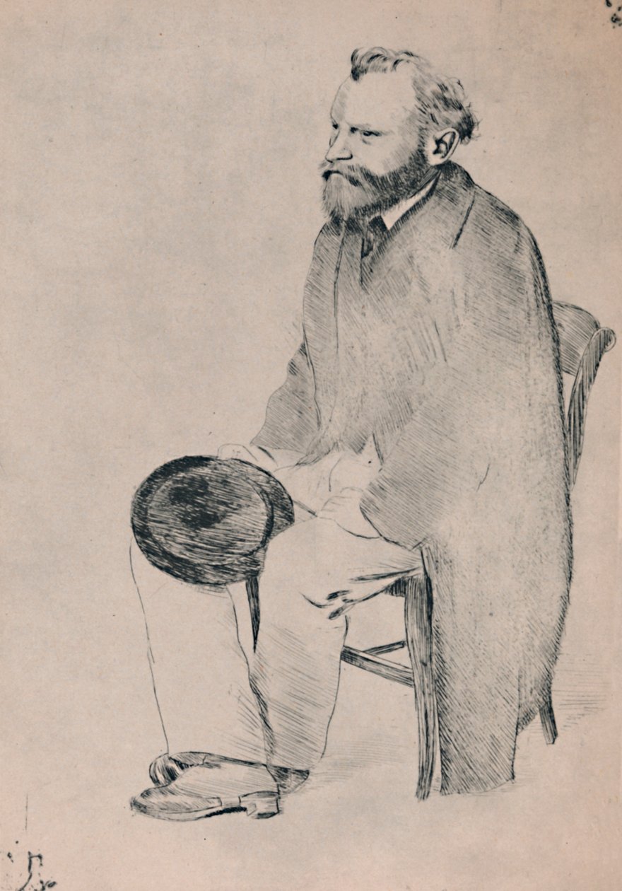 Portrait de Manet assis, vers 1865, 1946 - Edgar Degas