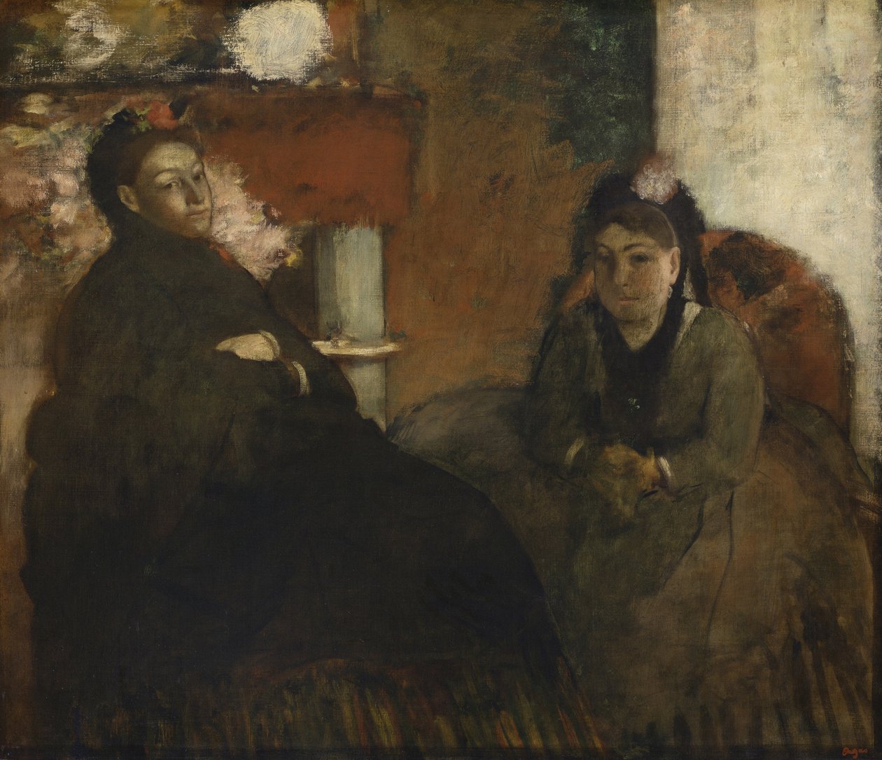 Portrait de Mme. Lisle et Mme. Loubens - Edgar Degas