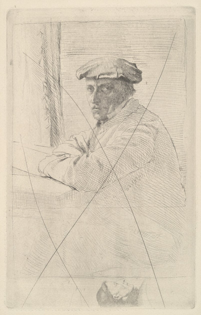Portrait du graveur Joseph Tourny, 1857 - Edgar Degas