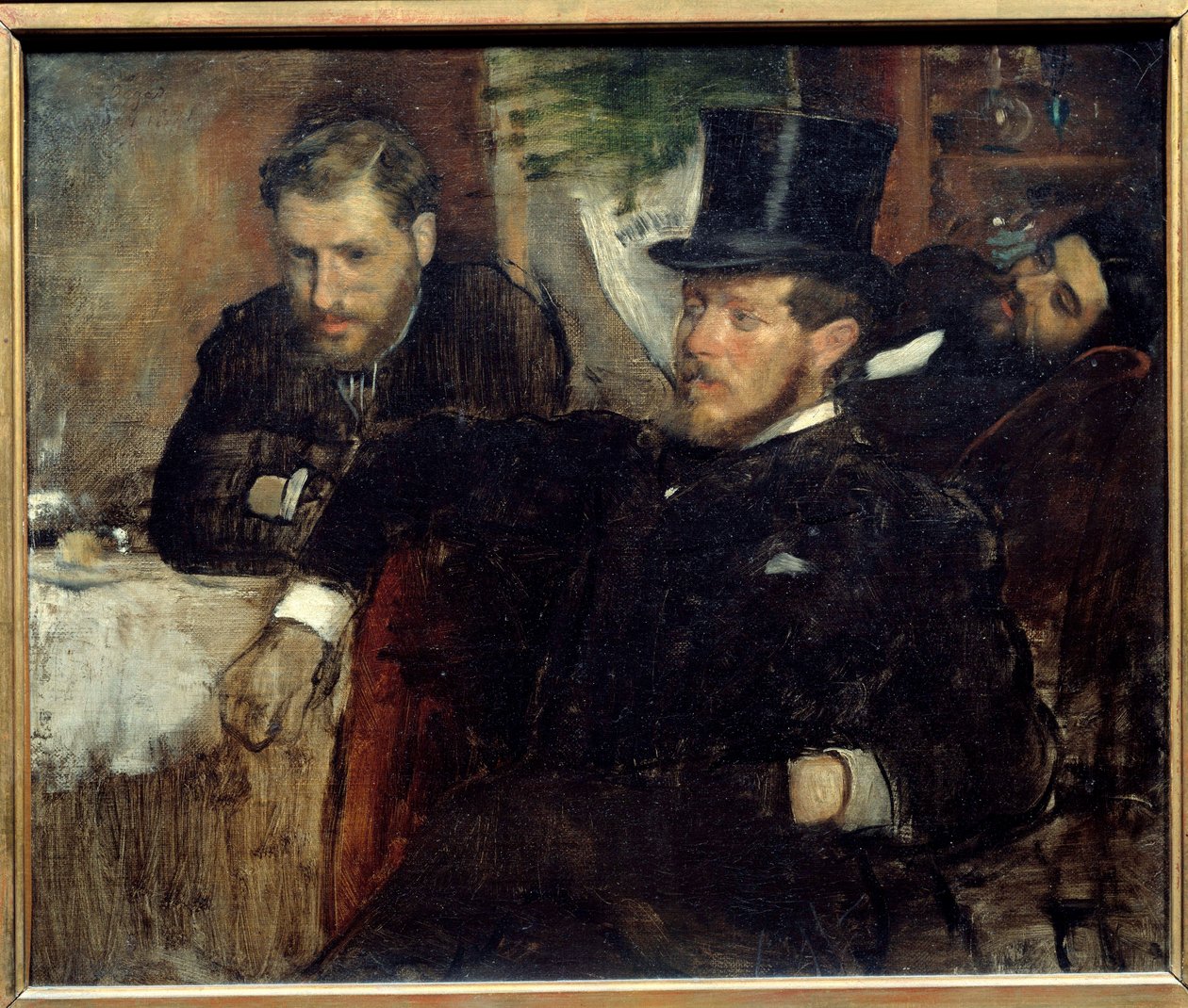 Portraits des ingénieurs Jeantaud, Livert et Laine, amis de l