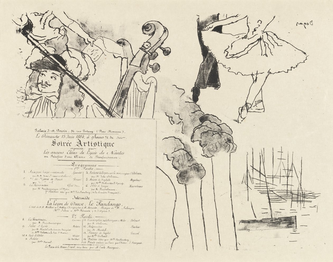 Programme de la Soirée des anciens élèves du Lycée de Nantes, 18 - Edgar Degas