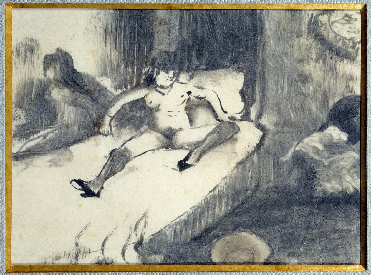 Repos sur le lit - Edgar Degas