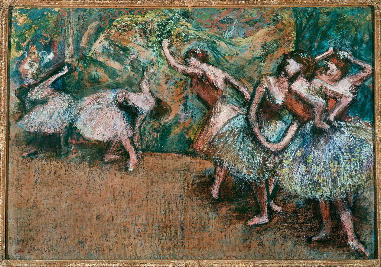 Scène de ballet (pastel sur carton) - Edgar Degas