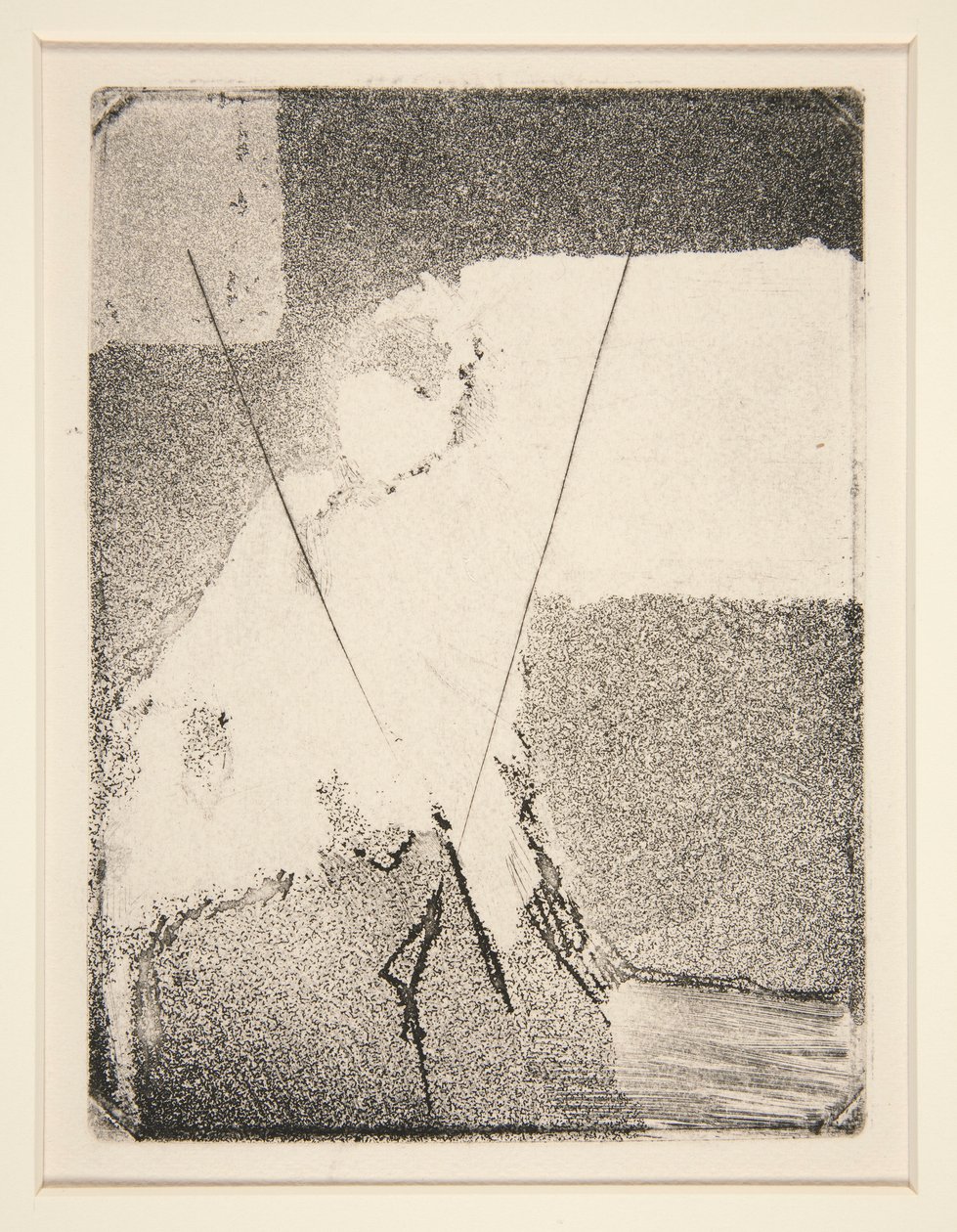 Femme assise avec bonnet et châle - Edgar Degas