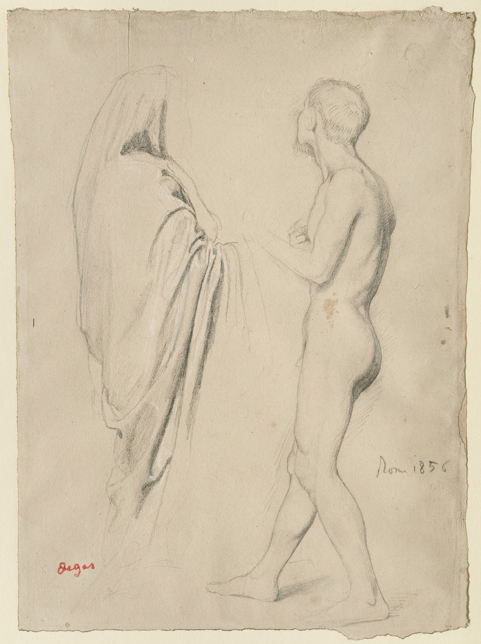 Étude pour "Dante et Virgile", c.1856-57 - Edgar Degas