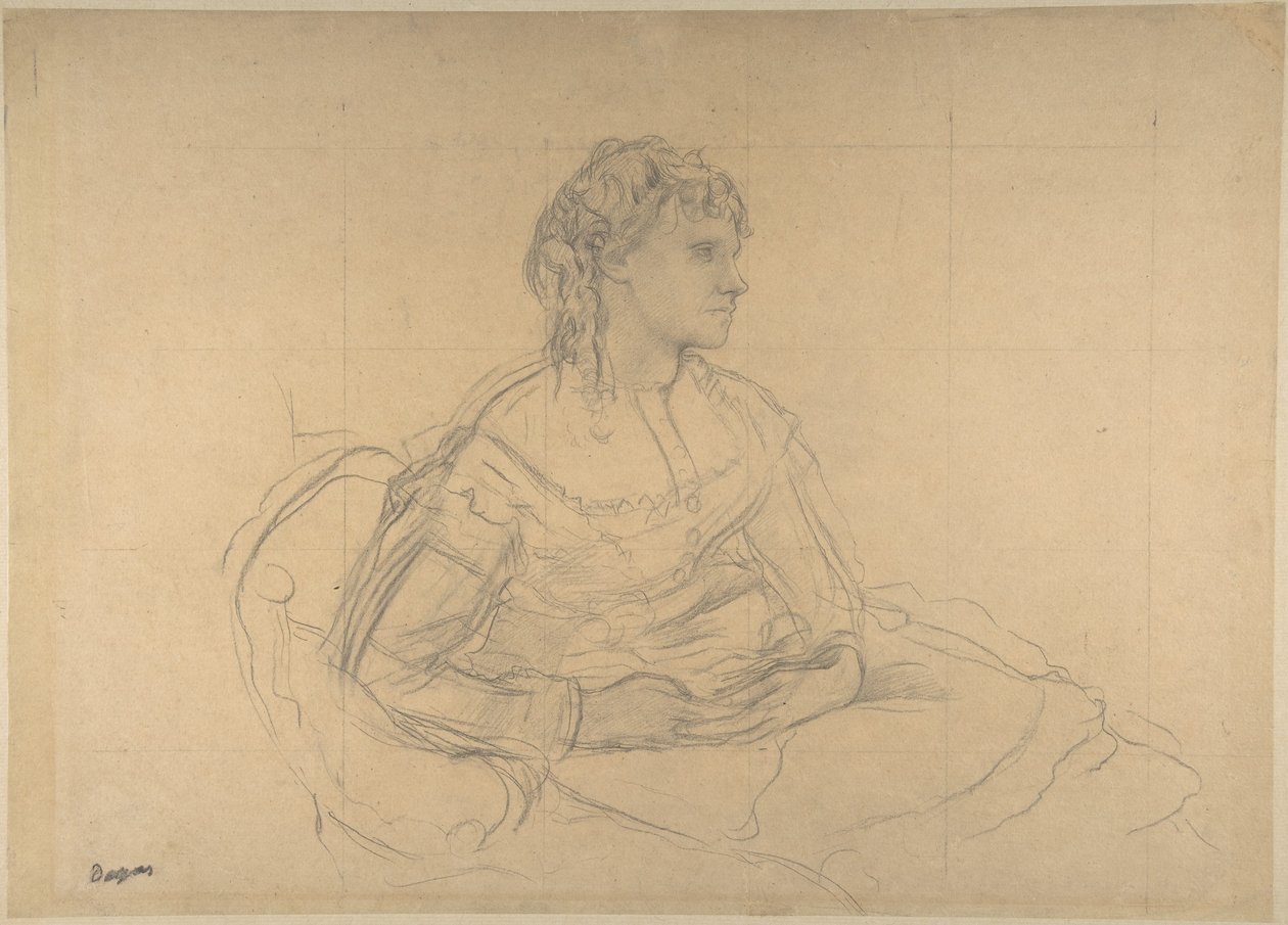 Étude pour « Madame Théodore Gobillard » (Yves Morisot) - Edgar Degas