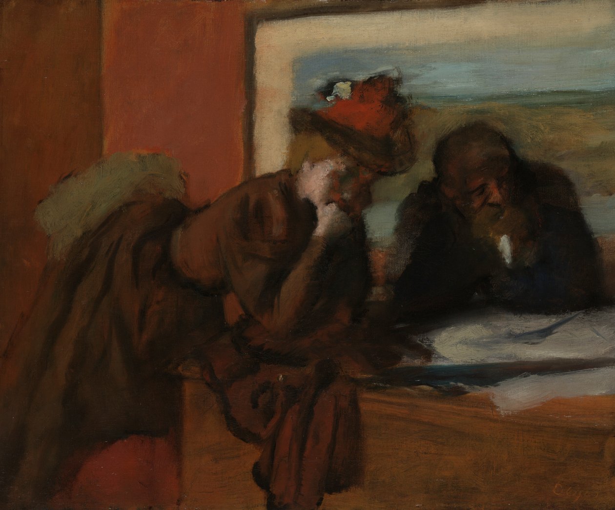 La Conversation - Edgar Degas
