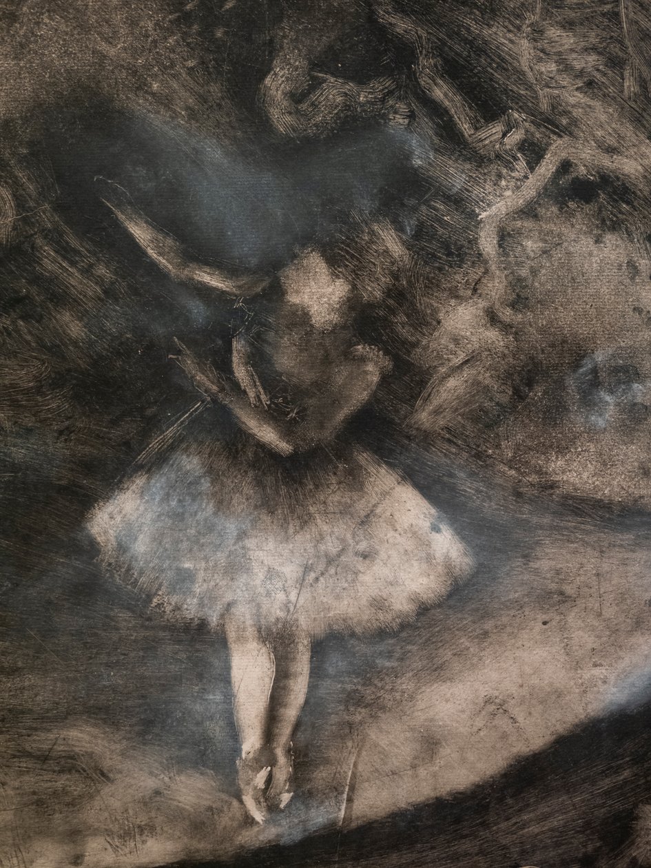 Le Maître de ballet (détail) (réalisé en collaboration avec Ludovic Lepic). 1876. Monotype à l