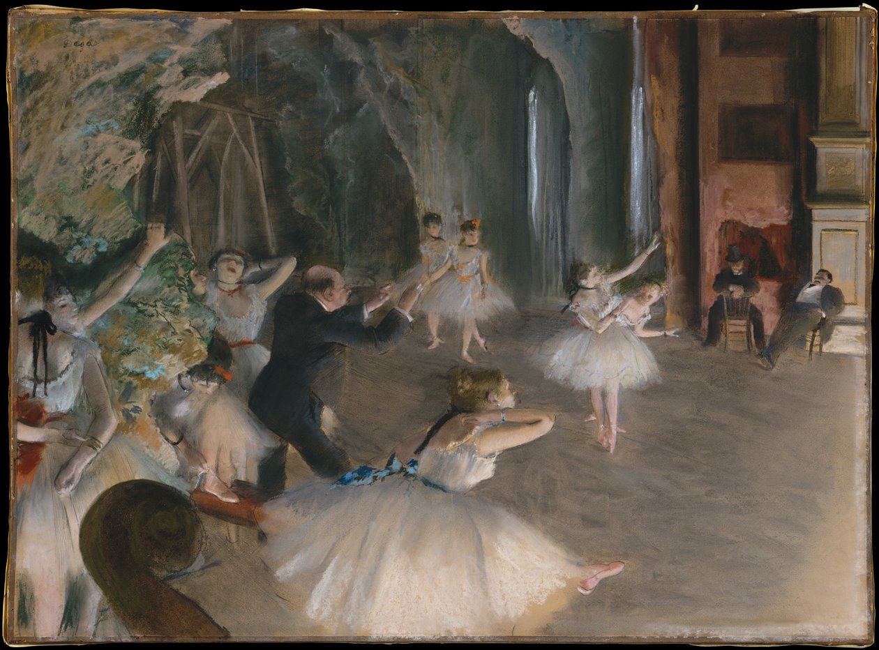 La répétition sur scène - Edgar Degas