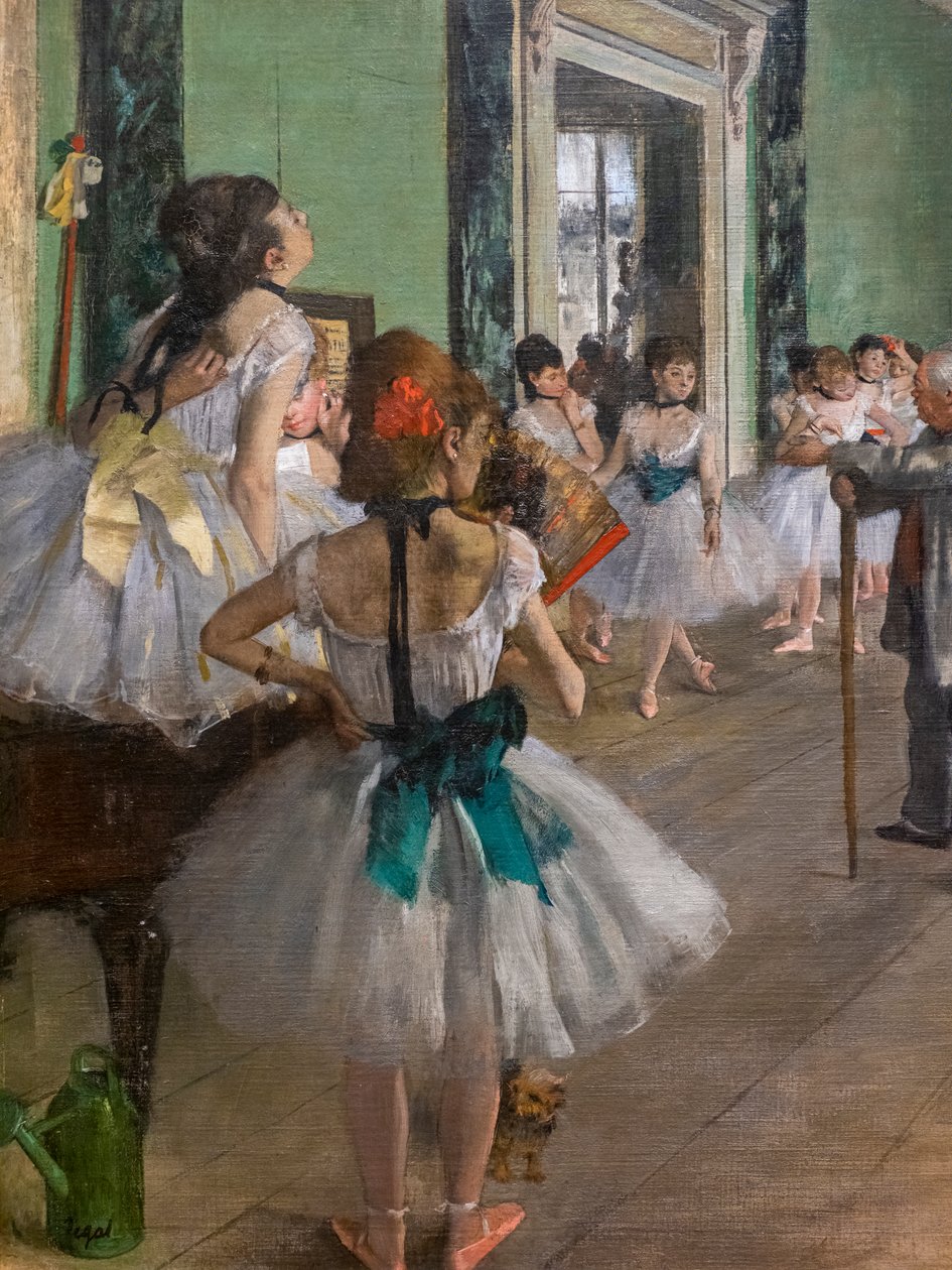 Le cours de danse (détail). Commence en 1873, se termine en 1875-1876. - Edgar Degas