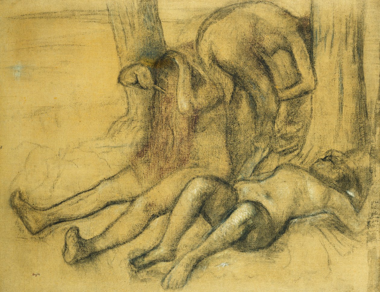 Trois Baigneuses sous un Arbre, c.1894 - Edgar Degas
