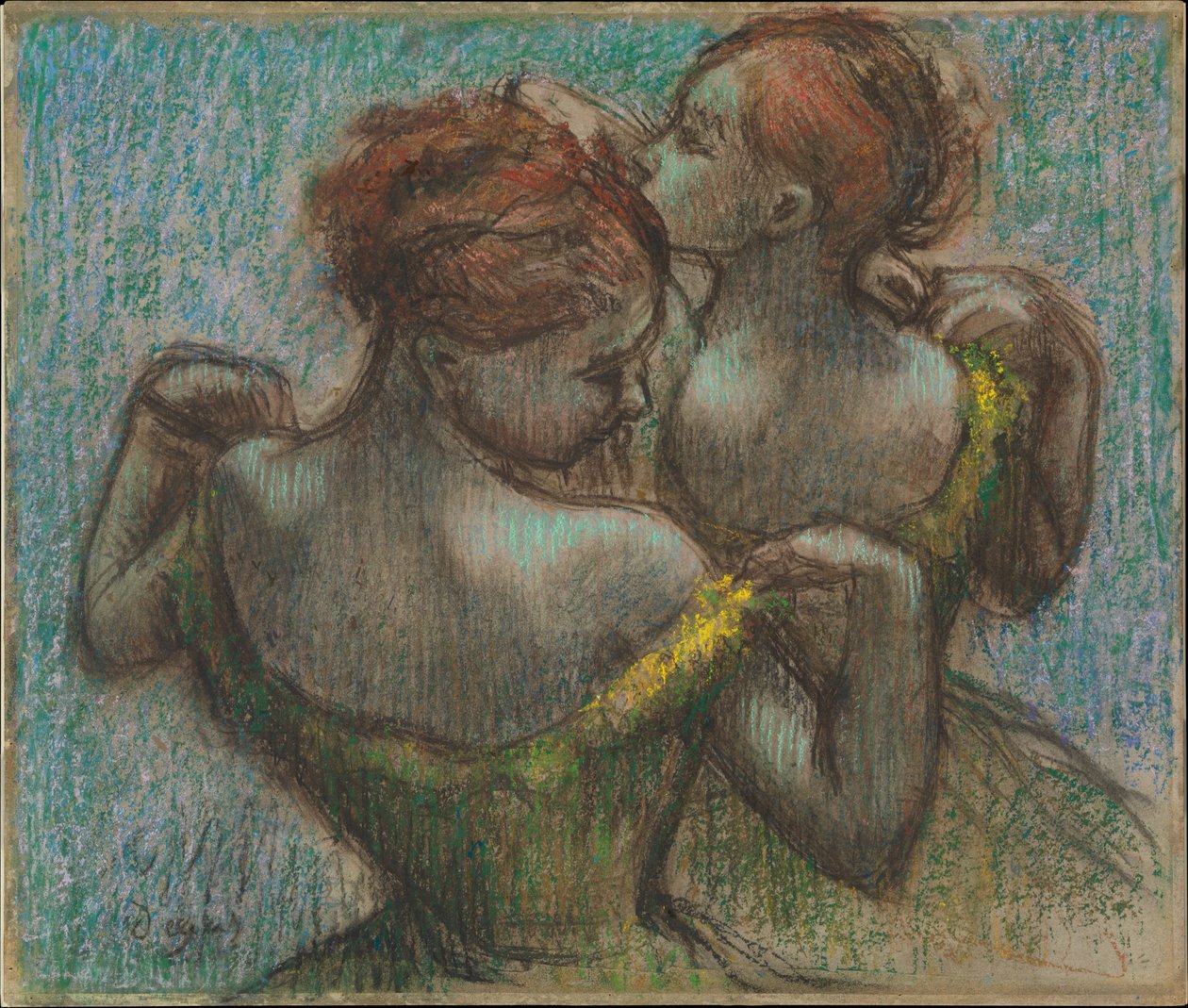 Deux danseuses, en demi-longueur - Edgar Degas