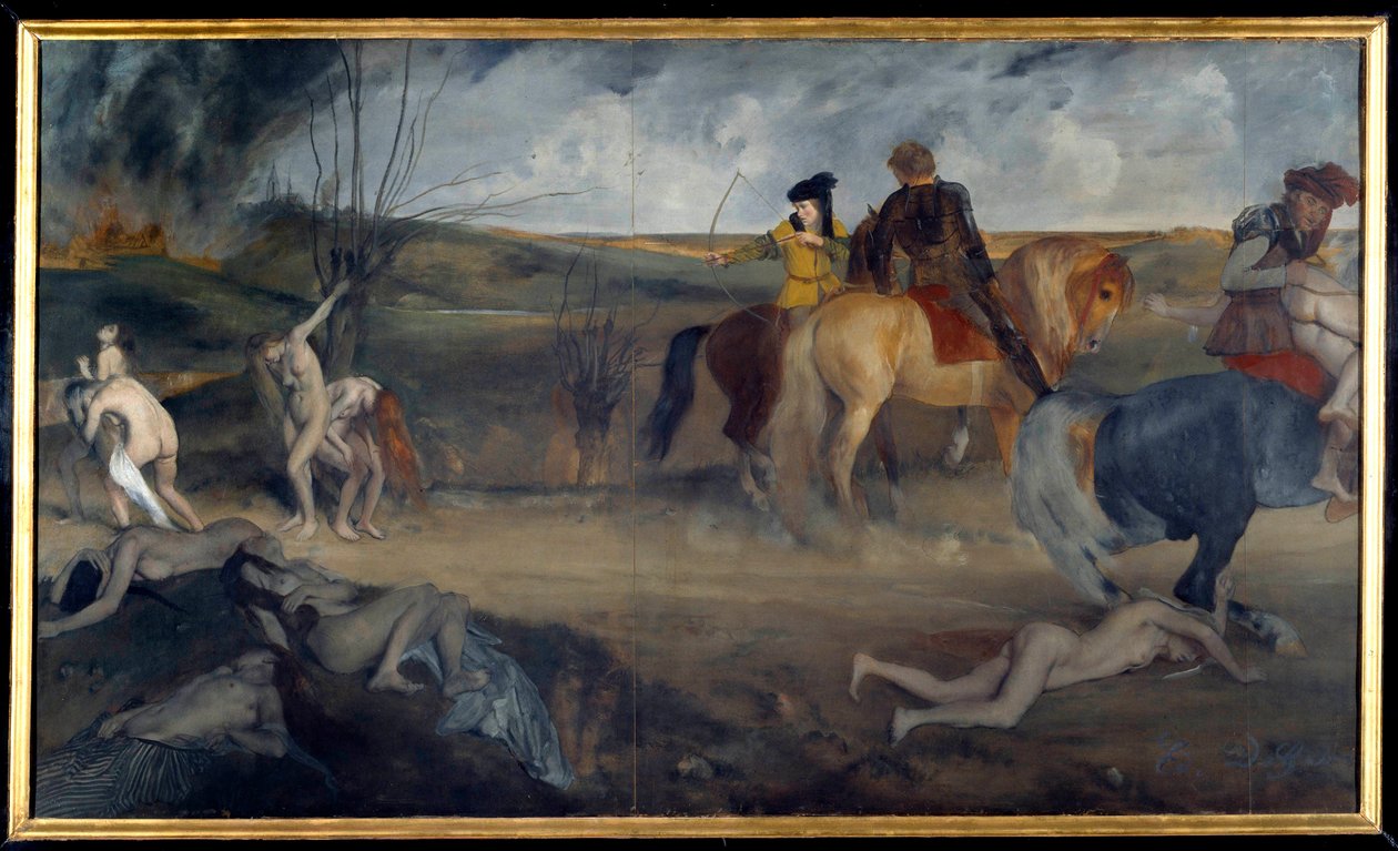 Scène de guerre au Moyen Âge - Edgar Degas