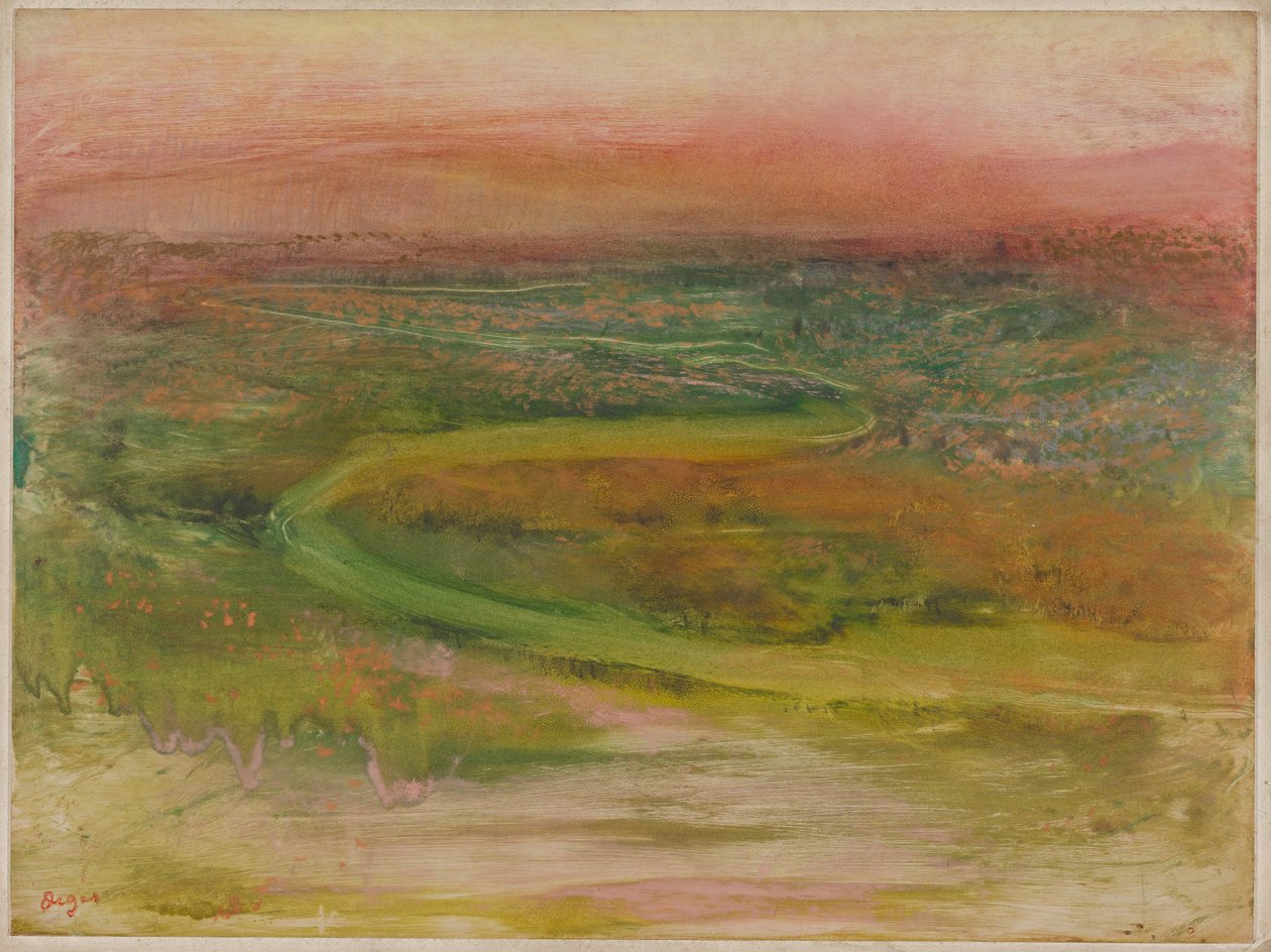 Rivière sinueuse - Edgar Degas