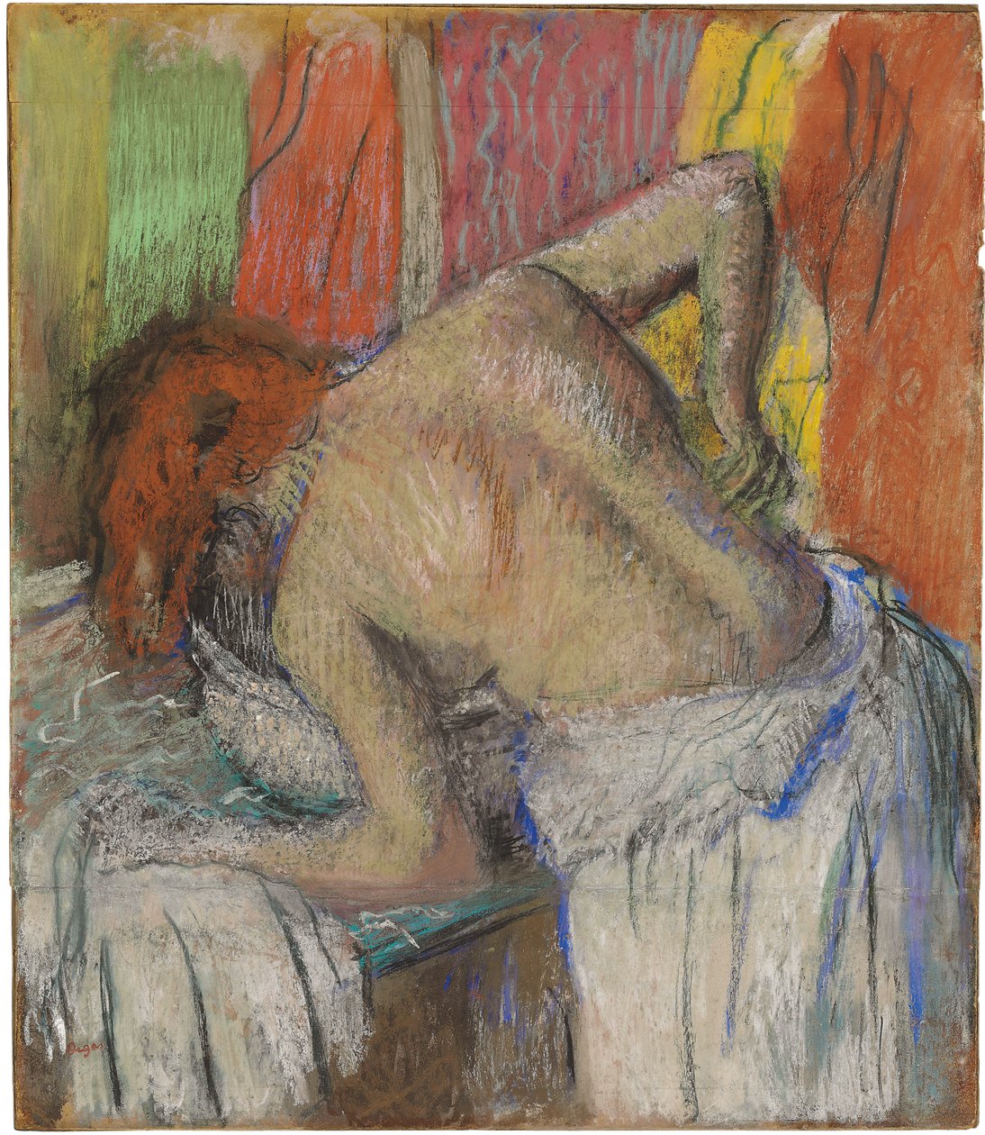 Femme se lavant le dos, c.1895 - Edgar Degas