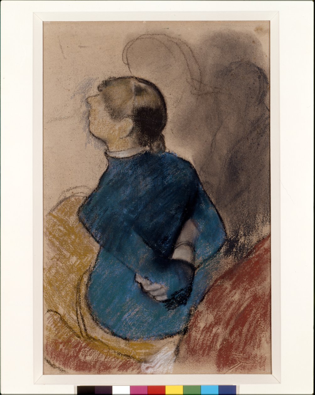 Jeune femme en bleu - Edgar Degas