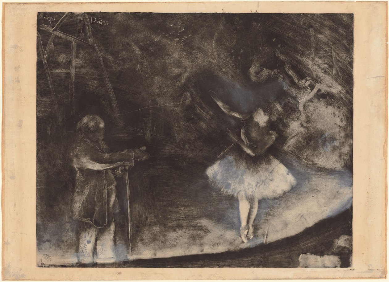 Le maître de ballet - Edgar Degas, executed in collaboration with Vicomte Lepic