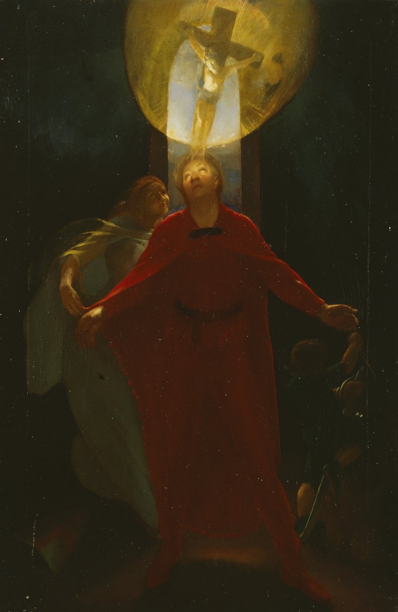 Le livre de la vie (huile sur toile) - Edgar Herbert Thomas