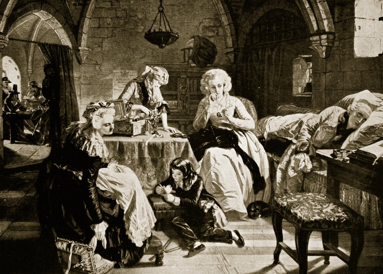 Louis XVI et sa famille dans le Temple, illustration de 