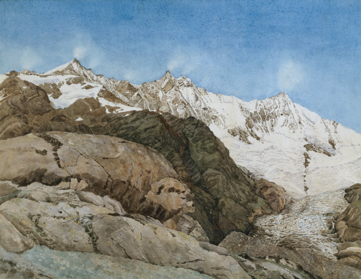 Le Mischabe Horner de Saas-Fee, Valais, Suisse - Edith A. Paine