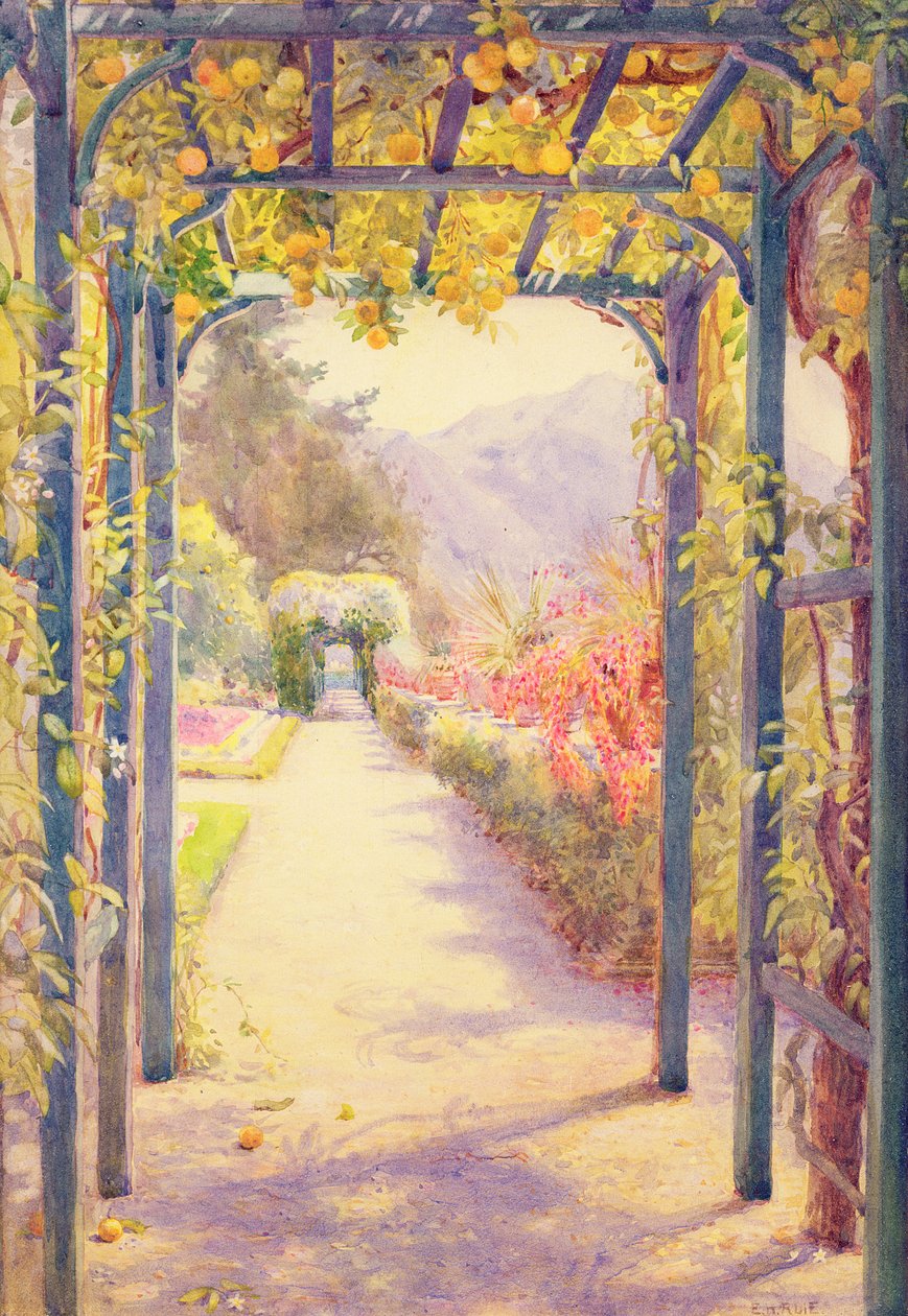 Une pergola italienne - Edith Helena Adie