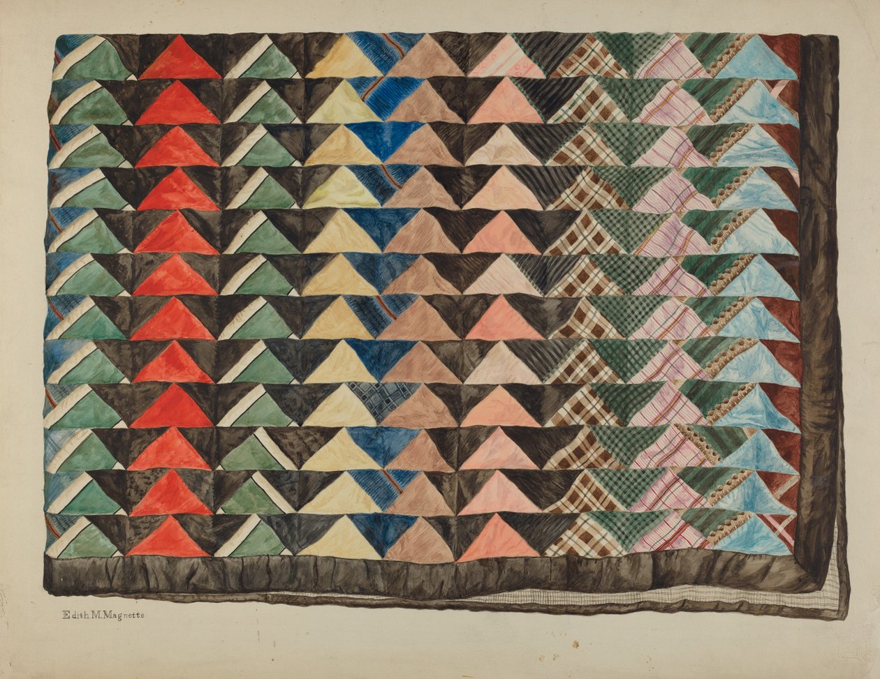 Courtepointe patchwork - Edith Magnette