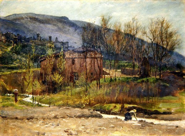 Village toscan - Edith Ridley Corbet